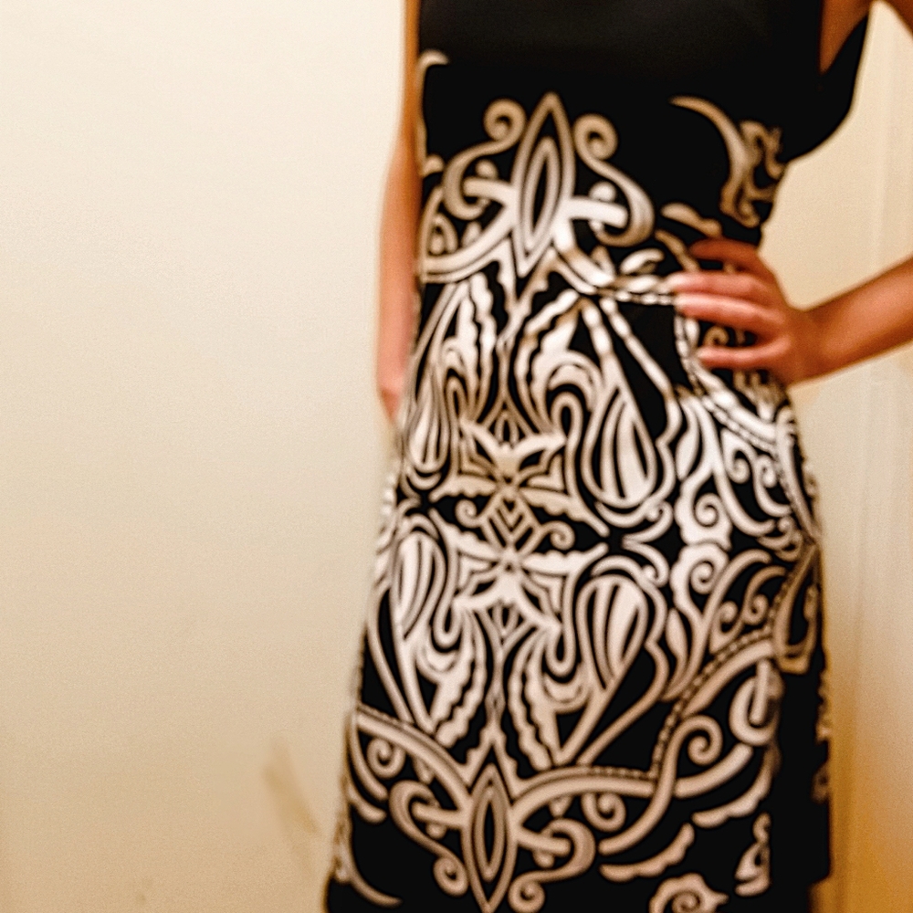 Black & White Style and Co. Dress Size Large